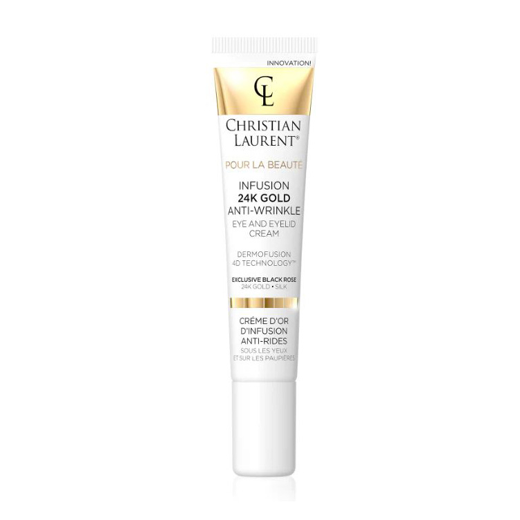 Крем для шкіри навколо очей Christian Laurent Infusion 24K Gold Anti-Wrinkle Eye And Eyelid Cream проти зморщок, 20 мл